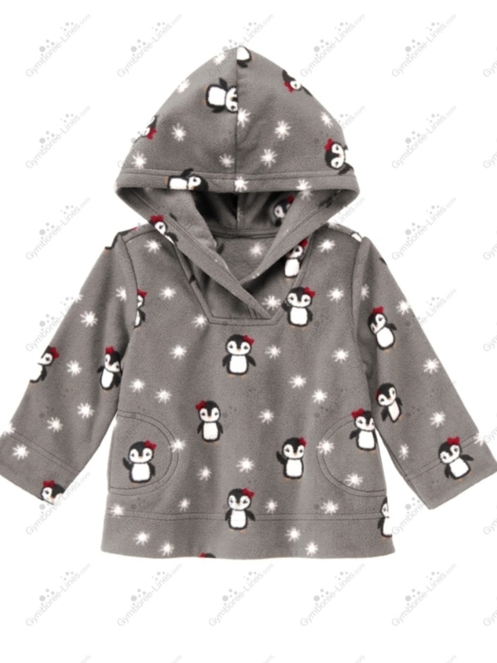 Gymboree Vintage Penguin Chalet Fleece Hoodie Size 4T/5T